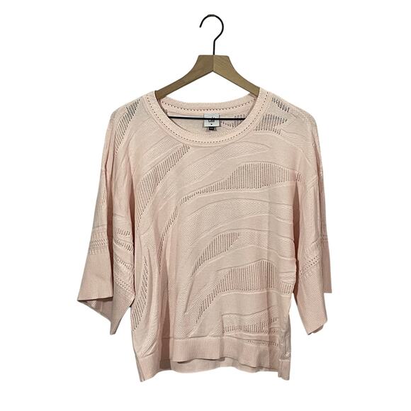 CAbi 5631 Shy Pullover Knit Sweater Top - Blush - Medium - Picture 2 of 10
